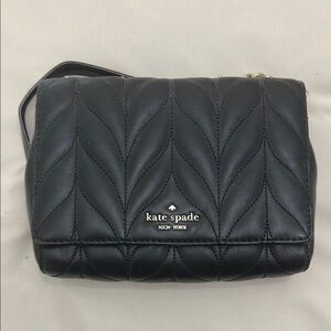 Kate Spade Black Quilted Women's Crossbody Bag Purse